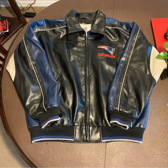 New England Patriots Jacket NFL Polyvinyl XL - Picture 1 of 13
